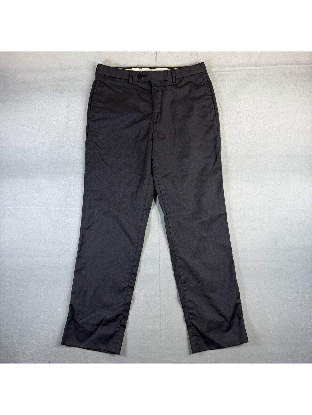 Brooks Brothers Madison Fit Dress Pants Mens 32x29* Gray Merino Wool Stretch
